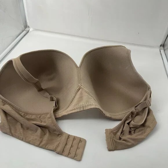 EUC Womens Bali  Olga Tan Bra Wireless 44DD 44 DD GM2281A KFT - Picture 3 of 3
